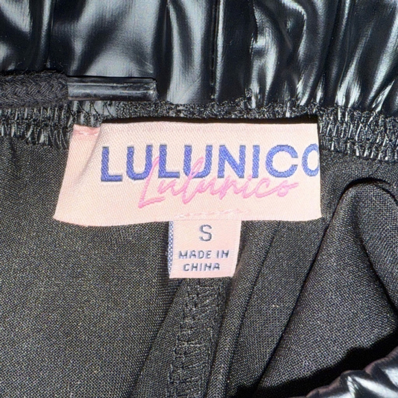 Lulunico by Chicways Black Faux Leather Joggers Small - Picture 9 of 13